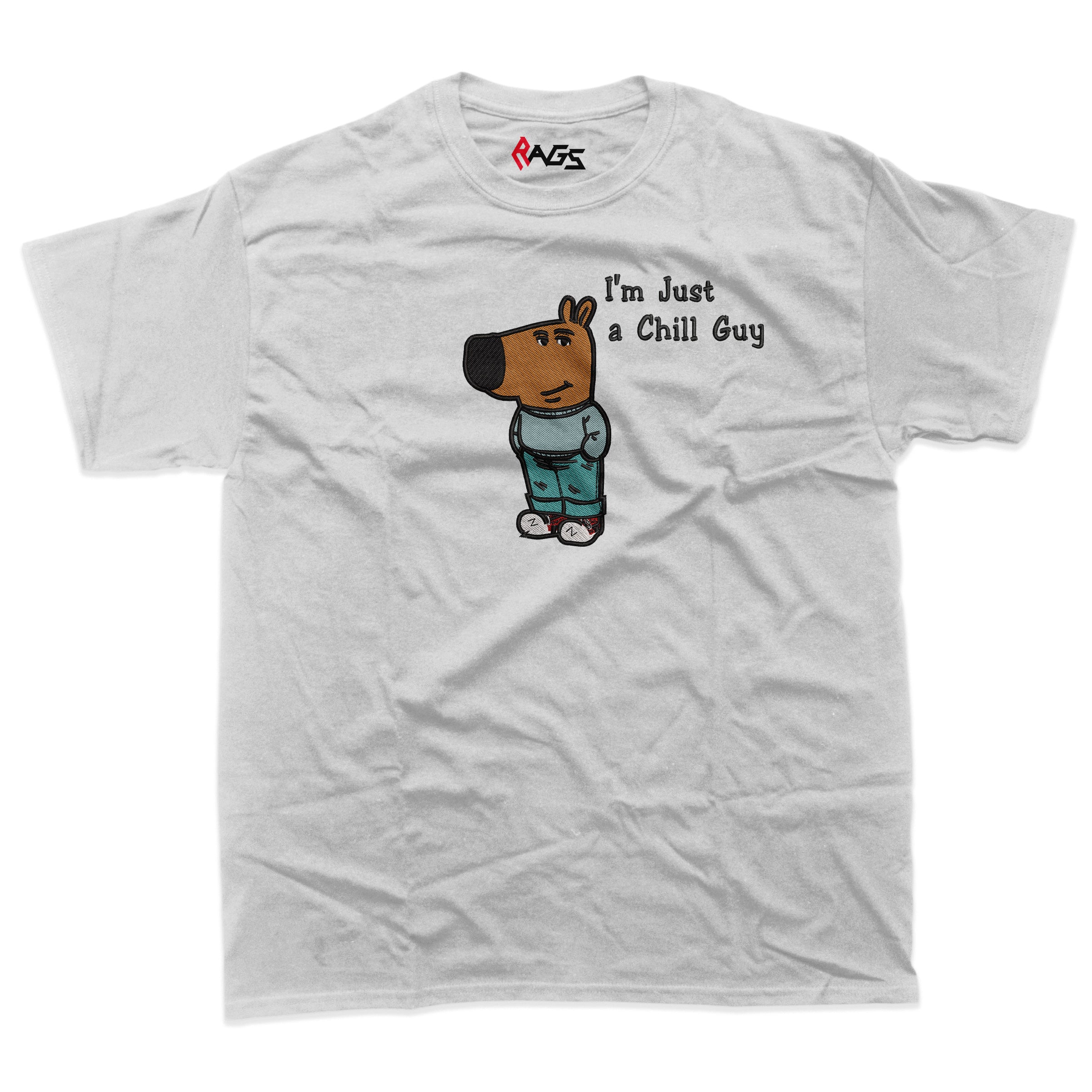 Chill Guy embroidered T-shirt